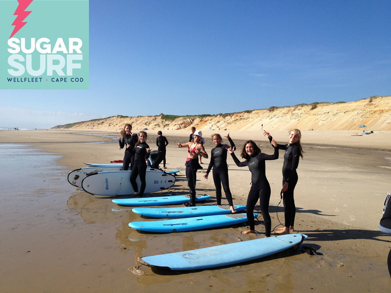 Surfing in Wellfleet